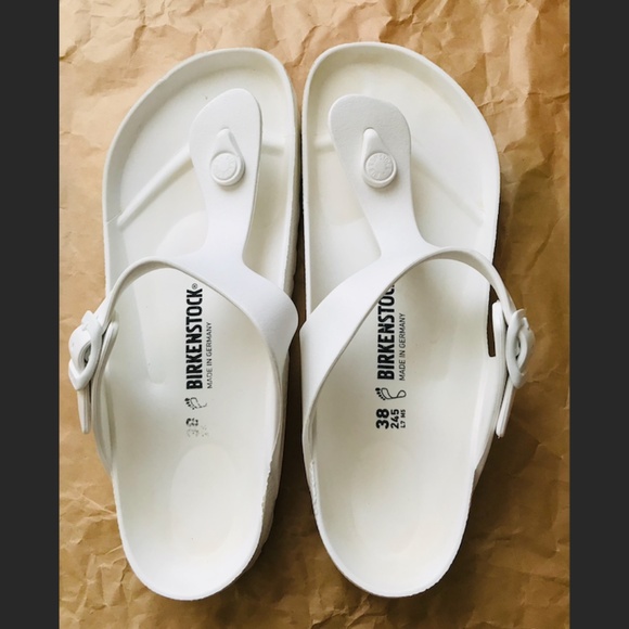 Birkenstock Shoes - White Birkenstock Gizeh sandals 38/ L7/M5